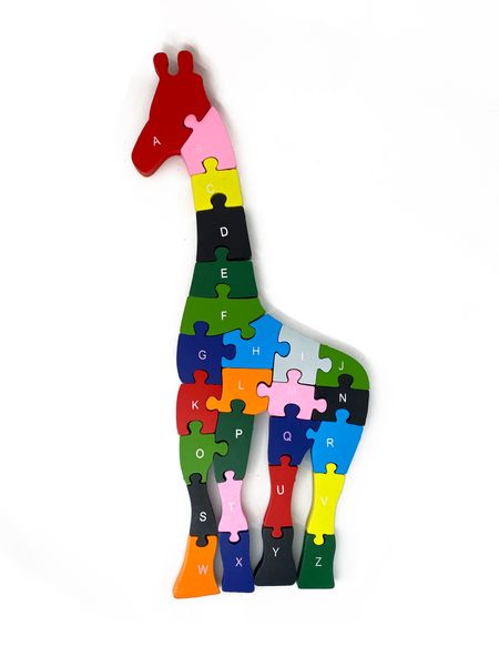 Educational Wooden Giraffe Puzzle