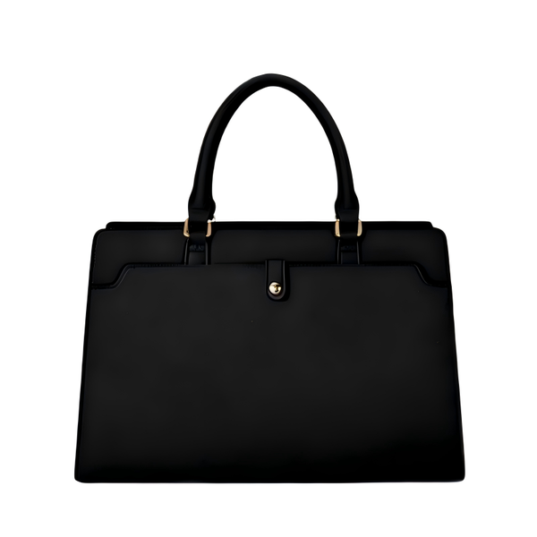 Genuine PU Leather Laptop Briefcase 15.6" - Premium Work Tote