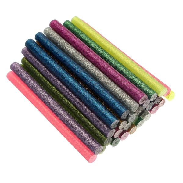 Craft Stationery Bright Colored Hot Melt Glue Stick 24Pcs - 10cm