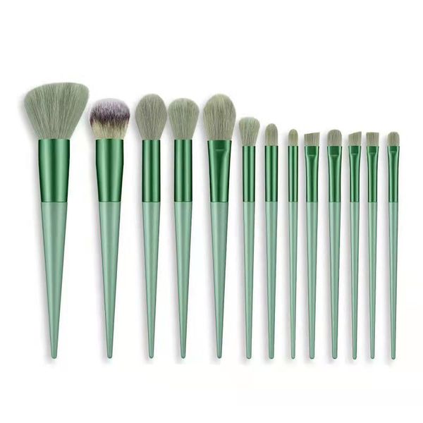 13-Piece Makeup Brush Set - Eyeshadow Eyeliner Blush Foundation Kit