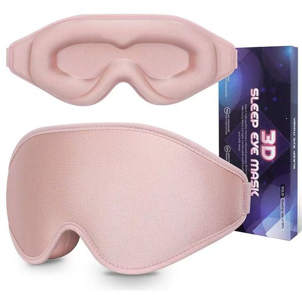 3D Memory Foam Sleep Eye Mask, Light Blocking Eye Cover for Travel &amp; Nap