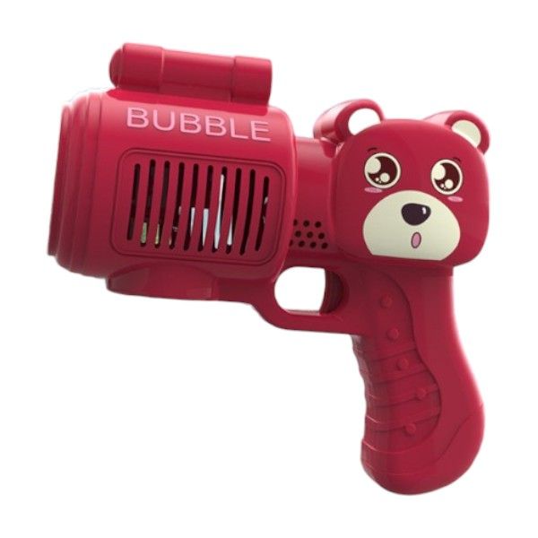 Cute Bear Bubble Blower Gun - Red