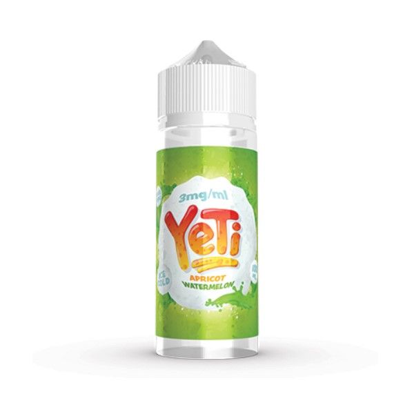 100ml Yeti Vape Juice 3mg - Apricot Watermelon