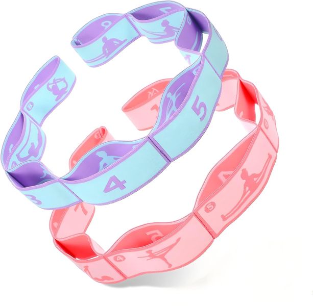 Stretch Straps For Kids, Stretch Straps With Loops With 8 Loops 2PCS