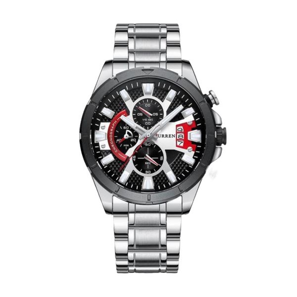 Curren Original Brand Chronograph Stainless Steel Band Wrist Watch For Men