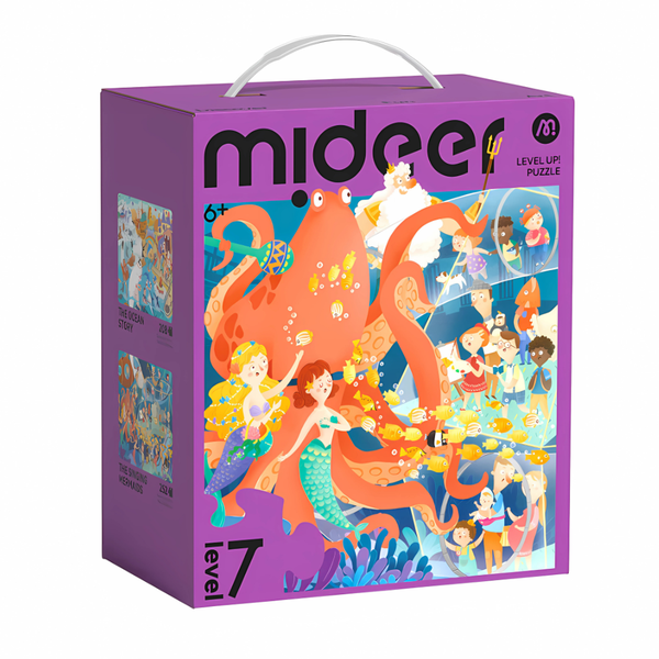 Mideer - Level Up Jigsaw Puzzle for Kids - 2-in-1 Level 7 Songs of the Sea