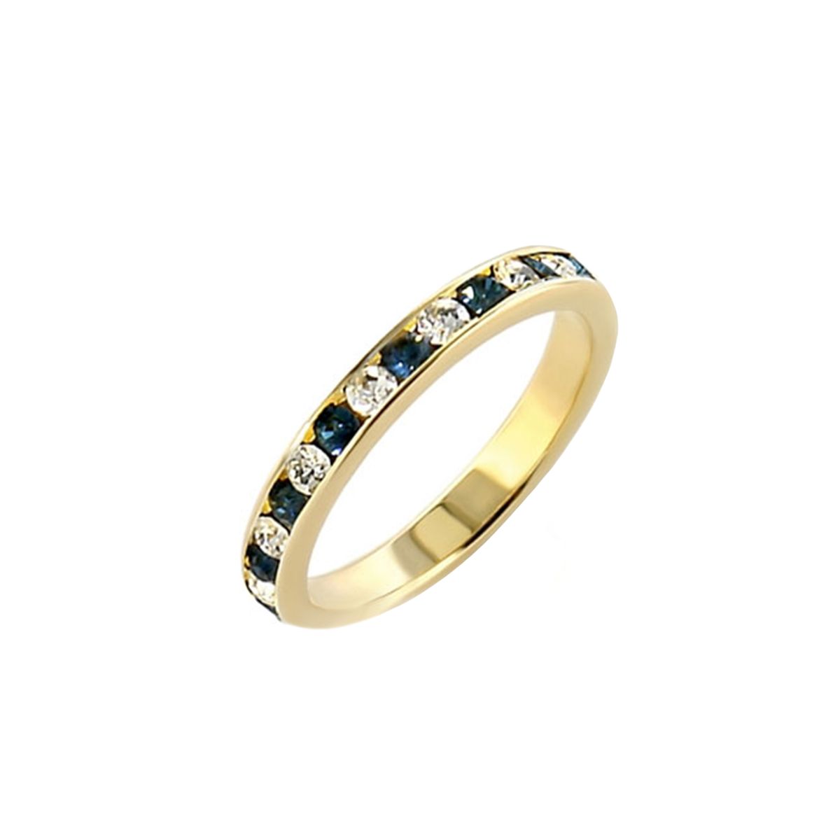 Miss Jewels- Clear and Blue Crystal Gold Plated Band | Shop Today. Get ...