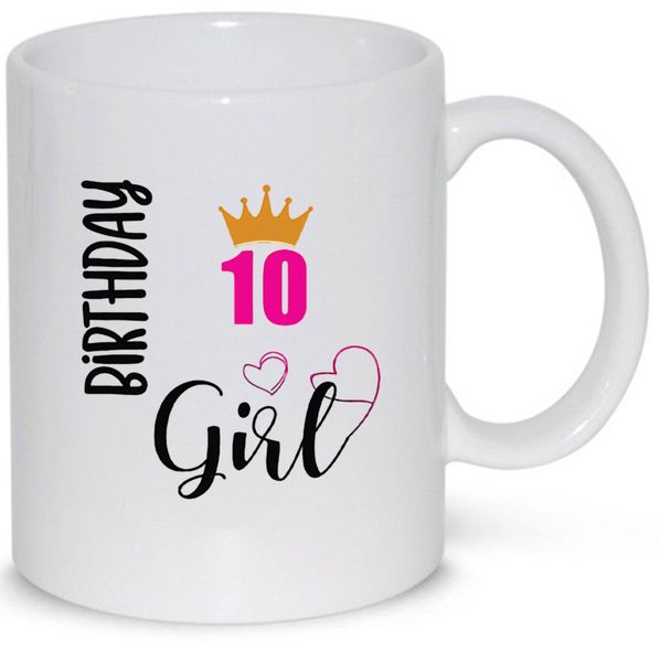 10 Birthday Girl 10th Birthday Gift 11Oz Premium Coffee 11 Oz Mug