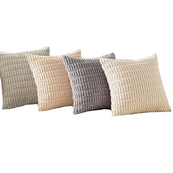 Striped Corduroy Cushion Covers 45x45 cm