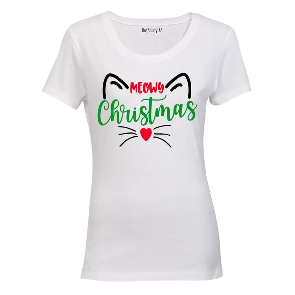 Meowy Christmas - Ladies - T-Shirt
