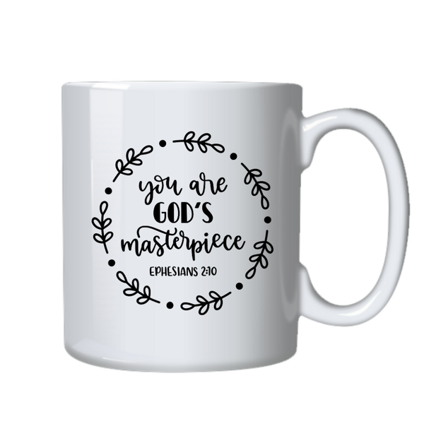 You're Gods Masterpiece Christian Theme Birthday Christmas Gift Cup Mug 402