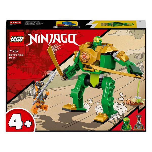 LEGO® NINJAGO® Lloyd’s Ninja Mech 71757 Building Toy Set (57 Pieces)