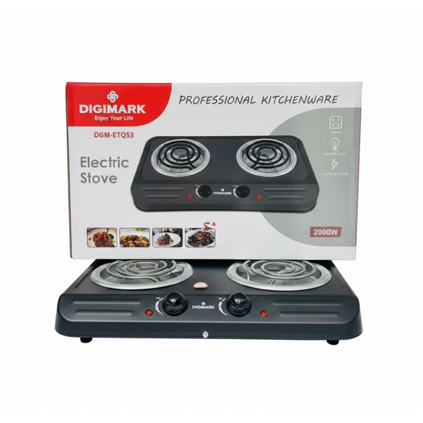 DIGIMARK Electric Stove - 2 Plate, 2000W - DGM-ETQ53
