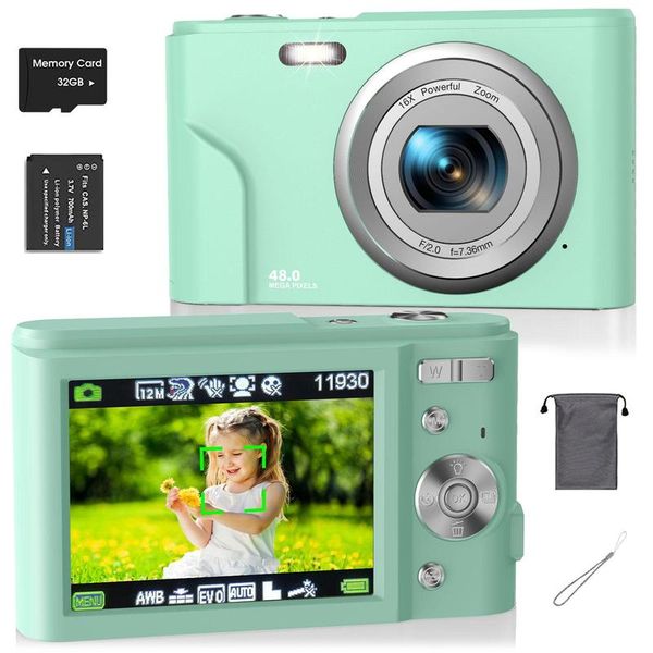 Green Digital Camera Bundle