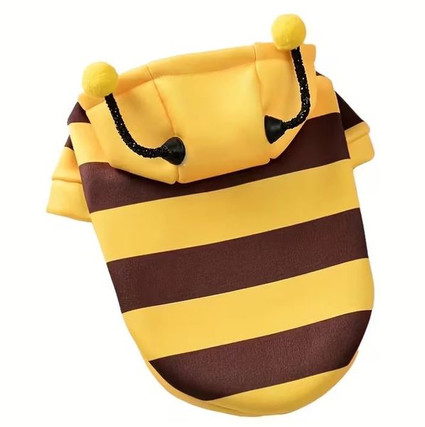 Cute Bee-Themed Design Costume W/ Bunny Ears For Dogs &amp; Cats