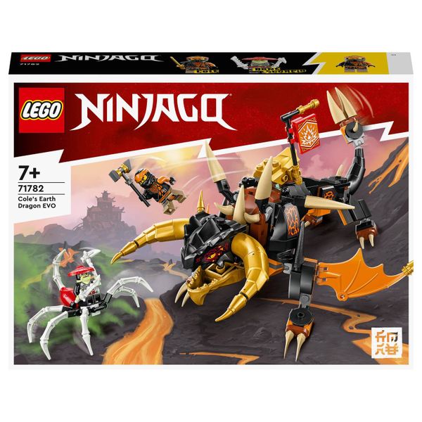 LEGO® NINJAGO® Cole’s Earth Dragon EVO 71782 Building Toy Set (285 Pieces)