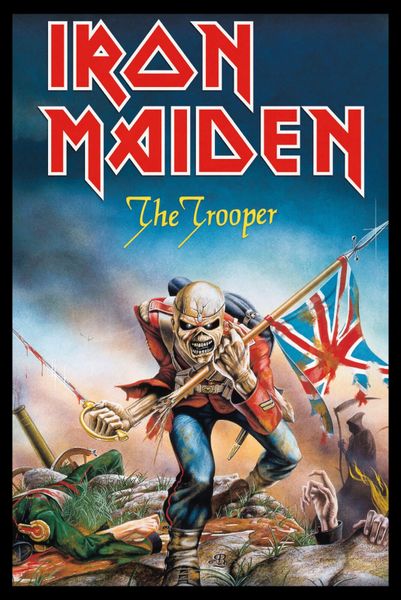 Iron Maiden - The Trooper Poster with Black Frame