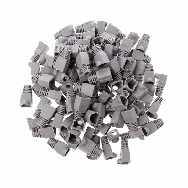 200 Pcs Ethernet Network Rubber RJ45 Connector Boots Cover