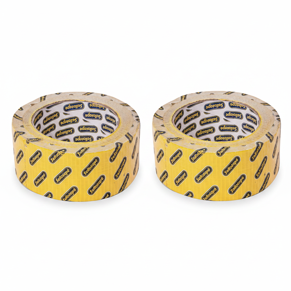 Sellotape Yellow Duct Tape 48mm x 25m - Strong Adhesion for - 2 Pack