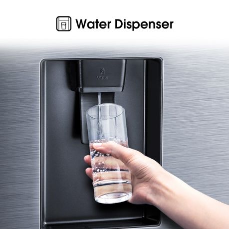 Hisense 222l Bottom Freezer Fridge With Water Dispenser Inox Buy Online In South Africa Takealot Com