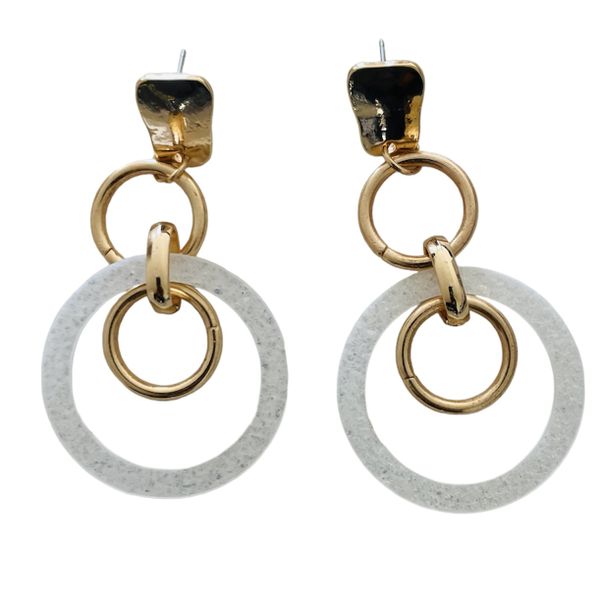 Pretty Jewels Round Link Drop Earrings