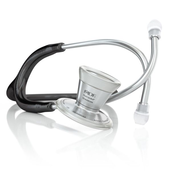 Procardial Titanium Cardiology Stethoscope - Black