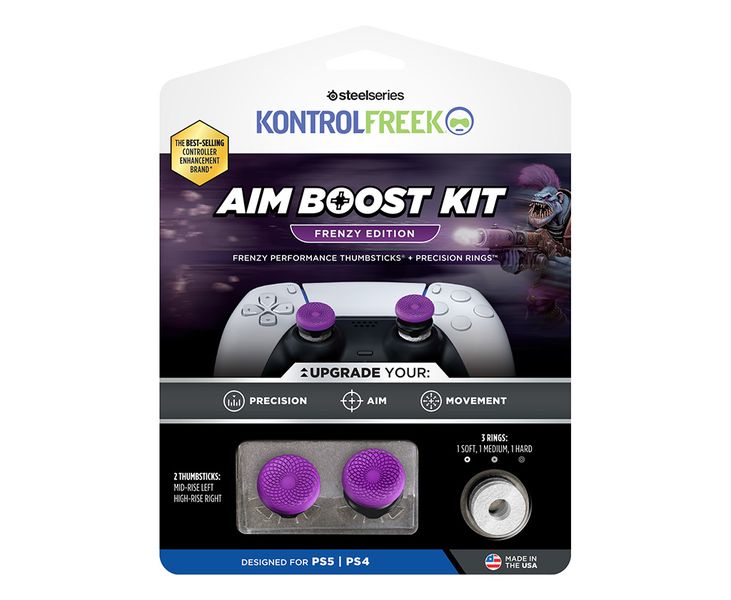 Kontrolfreek Frenzy Purple/Black AimBoost - PS5