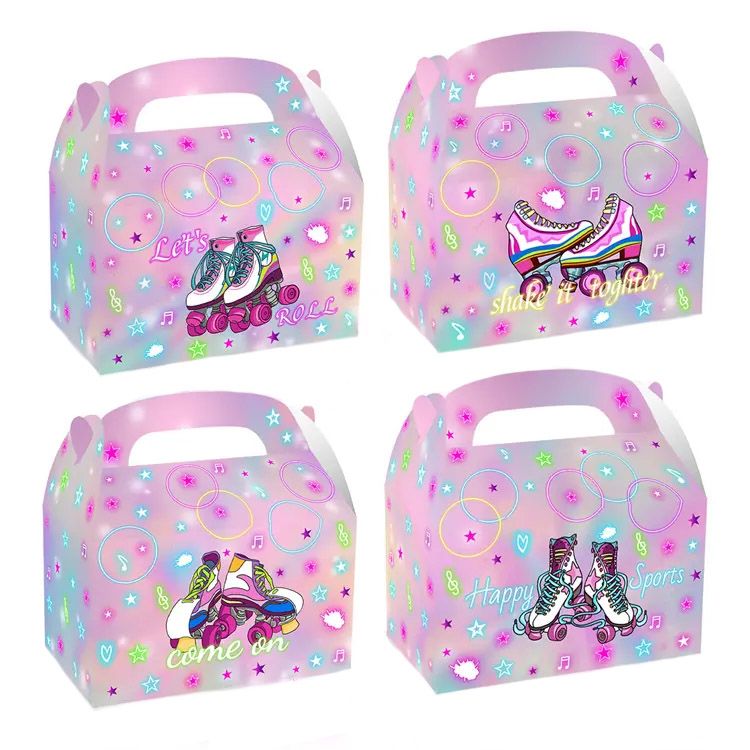 Party Favor Boxes - Retro Rollerblades Disco Theme - 12 Boxes | Shop ...