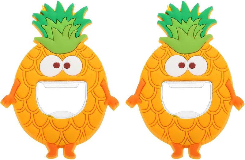 Pineapple Silicone Magnetic Bottle Opener Home Bar Outdoor