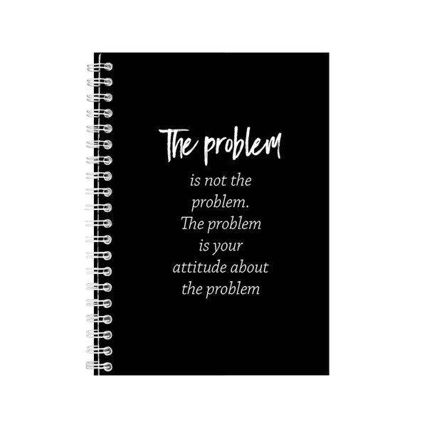 Attitude A5 Notebook Spiral Lined Motivational Sayings Graphic Notepad 139