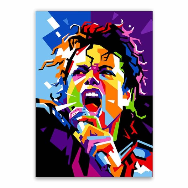 Michael Jackson Colourful Cartoon Poster - A1