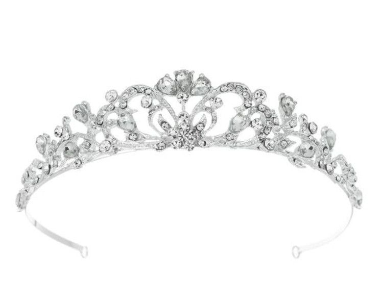 Olive Tree - Rhinestone Crystal Styled Tiara 06 - Bridal / Formal Event