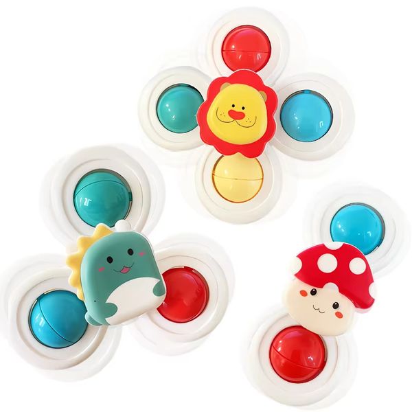 Suction Cup Spinning Cartoon Animal Spinner Toys For Kids