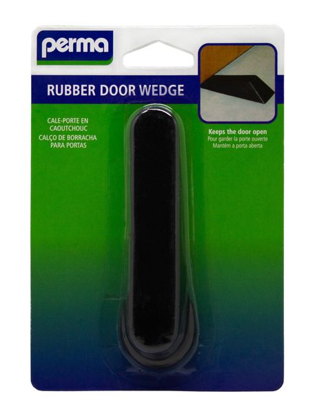 Perma Rubber Door Wedge Black