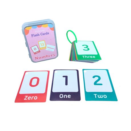 Kids Flash Cards Learn English Word Cognitive Educational Toys Numbers Image