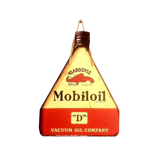 Mobiloil 'D' Contour Cut Wall Art