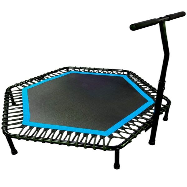 48 inch Hexagonal Home Fitness Trampoline With Adjustable Handle