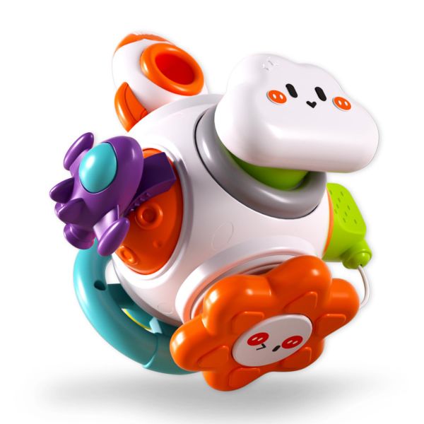 Fudisenn 6-in-1 Rocket Busy Cube - Montessori Sensory Travel Toy