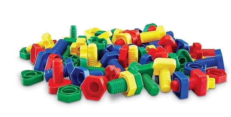 Montessori Educational Learning Aid - Bolts and Nuts