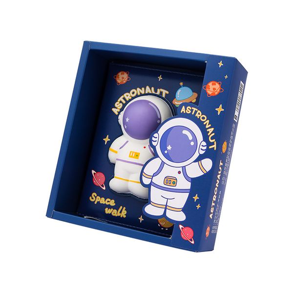 200 Page Notebook with cartoon astronaut decompression figurine on cover