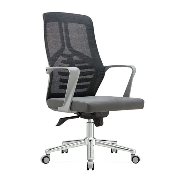 Brayon Medium Back Ergonomic Office Chair in Grey Colour