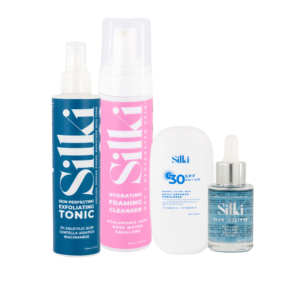 Silki - AM and PM Acne and Oily Skin Starter Set