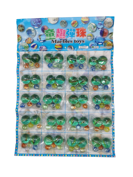 20 Sets of 5 Pieces Marbles Kids Toys Party Packs