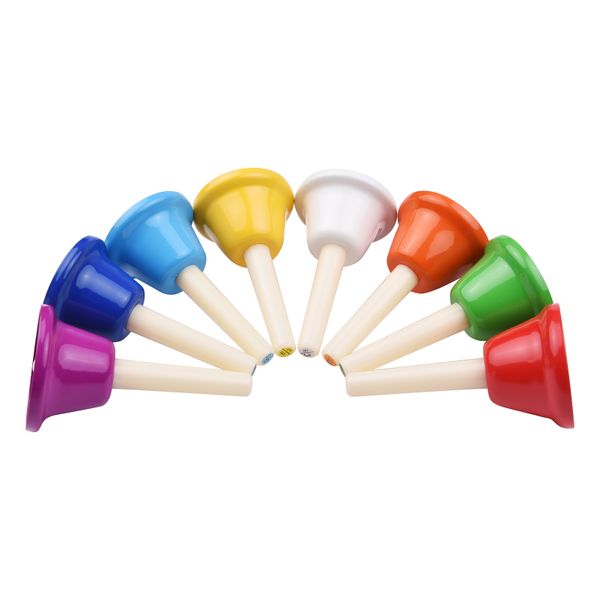 8-Pack Handbells, Colorful, Percussion, Kids