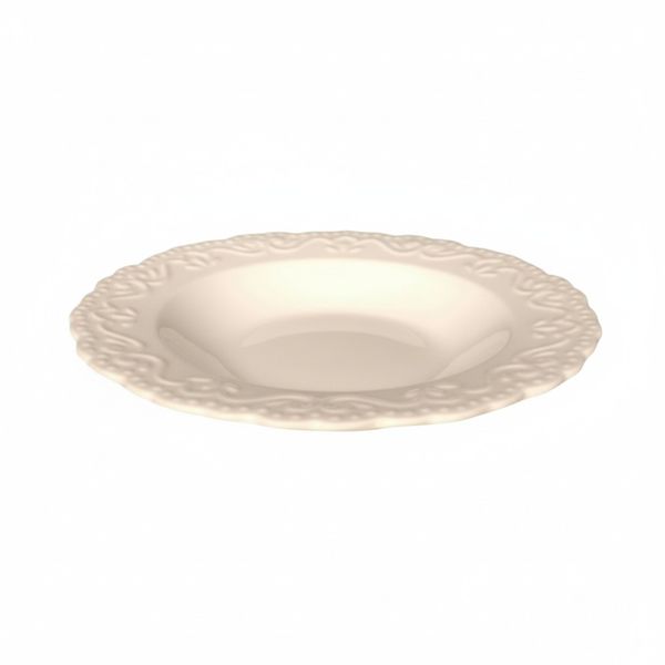 White Ceramic Round Dessert Plate 9-inch -Set of 8