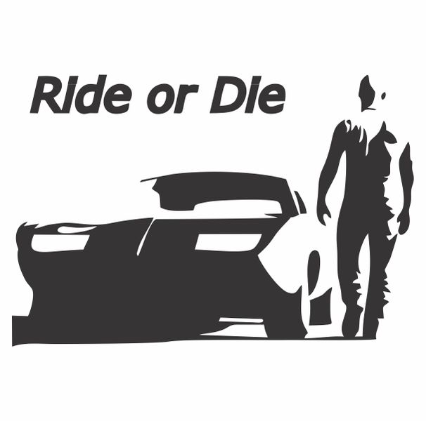 Ride or Die Toretto Fast and the Furious Decal
