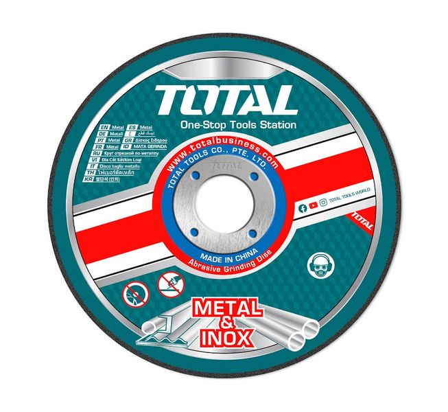 Total Tools Metal Cutting Disks (115 x 1.0 x 22.2MM) - 100 Pieces