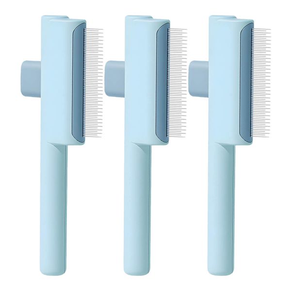 3 Pack Pet Grooming Combs, Flea &amp; Hair Removal Brush for Cats