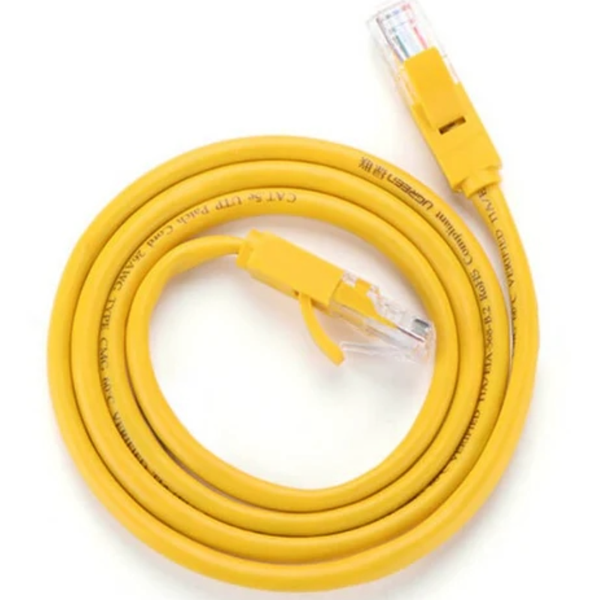 Cat5e Network Cable - Yellow Ethernet Cable, LAN Cable - 15m Data Cable