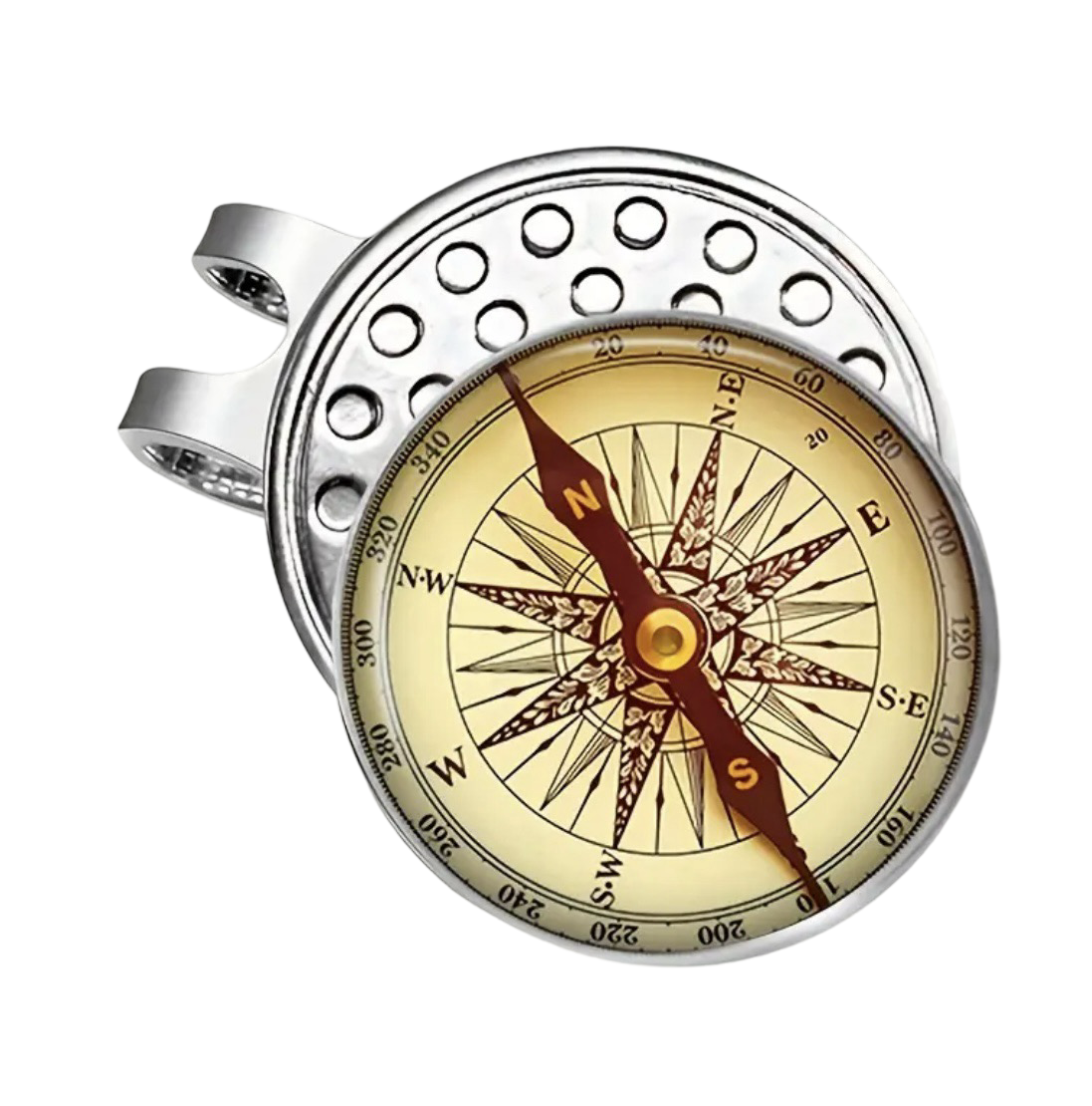 Golf Hat Clip with Removable Ball Marker - Compass Image
